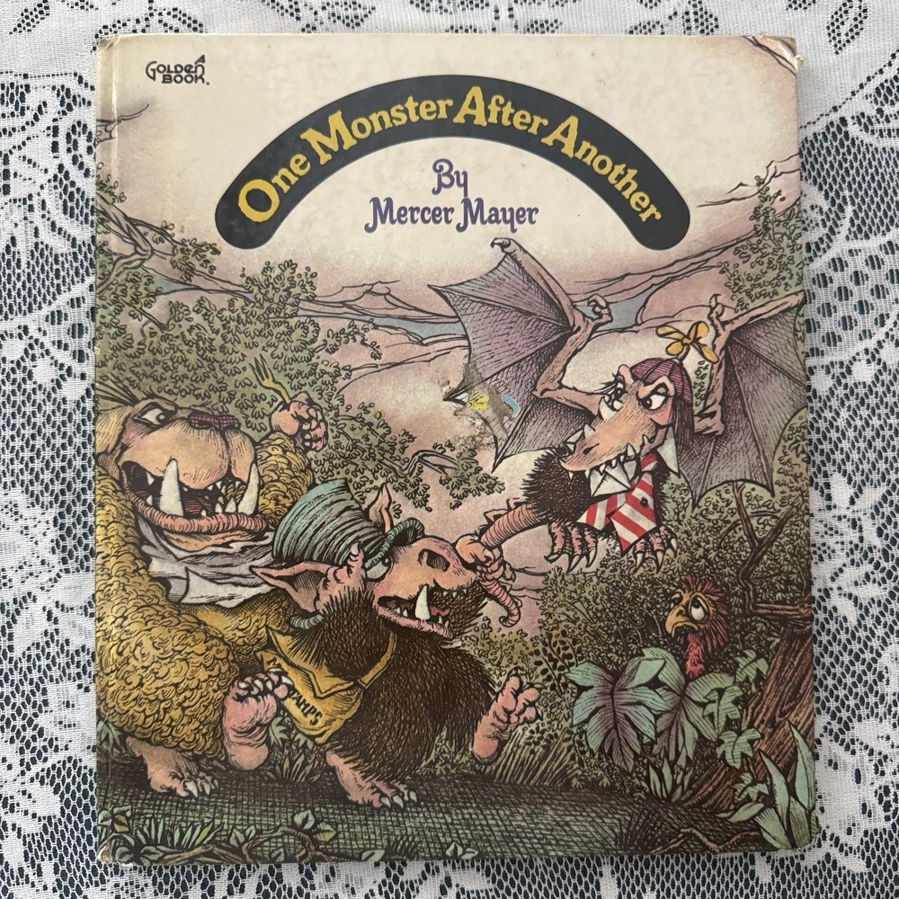 Vintage 1974 One Monster After Another by Mercer Mayer 1st Edition 1974